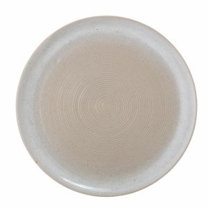 Bloomingville – Taupe Plate, Grey, Stoneware, Big