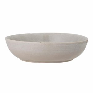Bloomingville – Taupe Serving Bowl, Grey, Stoneware